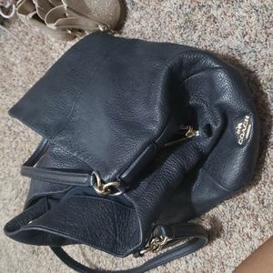 Navy blue coach bag